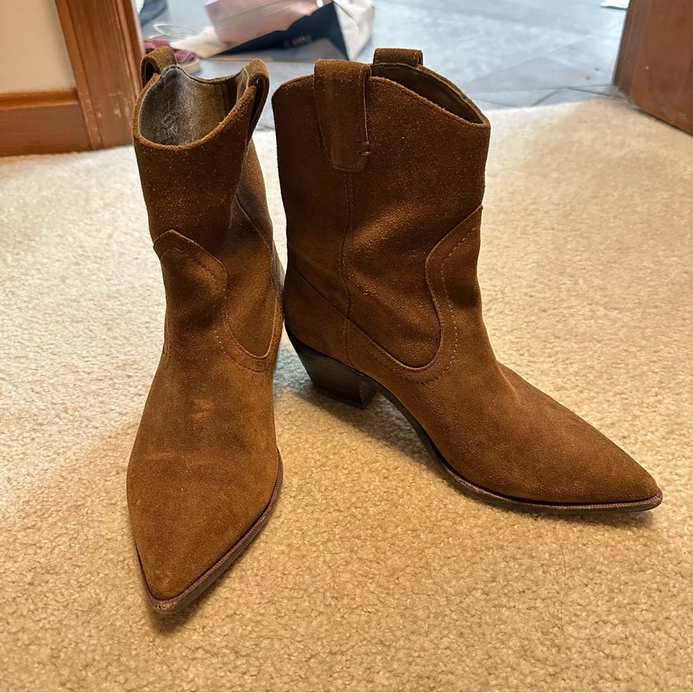 J. Crew Brown Suede Ankle Boots